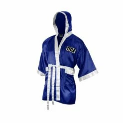 TITLE Boxing Fingertip Robe -Boxing Equipment Sales Store TSRF BL WH 2