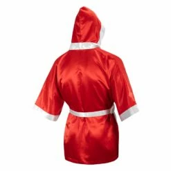 TITLE Boxing Fingertip Robe -Boxing Equipment Sales Store TSRF2 RD WH 3