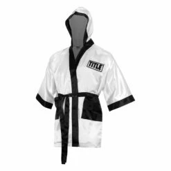 TITLE Boxing Fingertip Robe -Boxing Equipment Sales Store TSRF2 WH BK 2