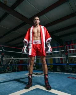 TITLE Boxing Fingertip Robe -Boxing Equipment Sales Store TSRF2RDWH 3