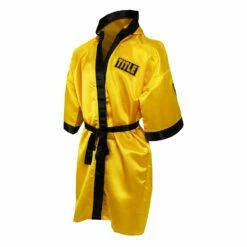 TITLE Boxing Pro Full Length Boxing Robe -Boxing Equipment Sales Store TSRFL2 GD BK 03