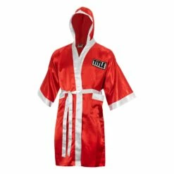 TITLE Boxing Pro Full Length Robe 3.0 -Boxing Equipment Sales Store TSRFL3 RD WH 2