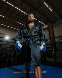 TITLE Boxing Pro Full Length Robe 3.0 -Boxing Equipment Sales Store TSRFL3BK 3
