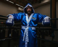 TITLE Boxing Pro Full Length Robe 3.0 -Boxing Equipment Sales Store TSRFL3BLWH 3