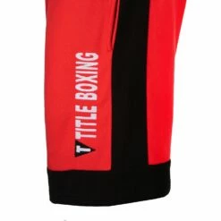 TITLE Boxing Dual Stripe Sweat Shorts -Boxing Equipment Sales Store TTSV4 RD BK 2