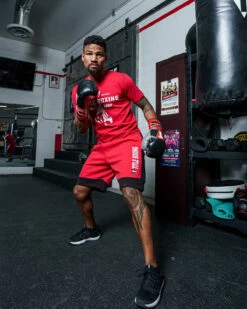 TITLE Boxing Dual Stripe Sweat Shorts -Boxing Equipment Sales Store TTSV4RDBK 1