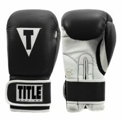 TITLE Boxing Pro Style Leather Training Gloves 3.0 28 TITLE Boxing Pro Style Leather Training Gloves 3.0 -Boxing Equipment Sales Store TVVTG3 BK WH 01