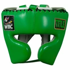 WBC By TITLE Boxing Sparring Headgear -Boxing Equipment Sales Store WBCHG GN 2