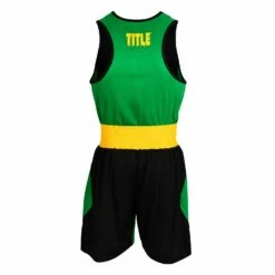 WBC By TITLE Boxing Amateur Competition Outfit -Boxing Equipment Sales Store WBCTABS BK GN 2