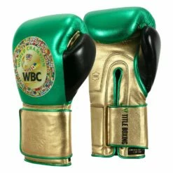 WBC By TITLE Boxing Green Belt Bag Gloves 20 WBC By TITLE Boxing Green Belt Bag Gloves -Boxing Equipment Sales Store WGBBG GN GD BK 2