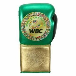 WBC By TITLE Boxing Green Belt Sparring Gloves -Boxing Equipment Sales Store WGBSG GN GD BK 3