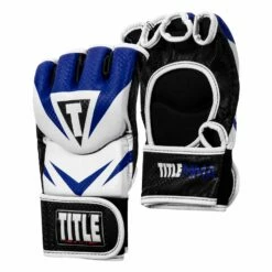 TITLE MMA Command Pro Fight Gloves -Boxing Equipment Sales Store XMCPFG BL WH 002