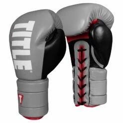 TITLE Boxing Leather Enforcer Pro Sparring Gloves -Boxing Equipment Sales Store XRVCSG SV BK 1