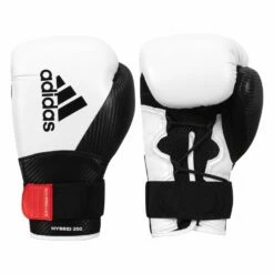 Adidas Hybrid 250 Training Gloves -Boxing Equipment Sales Store adih250tg wh bk 1 1