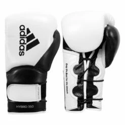 Adidas Hybrid 350 Elite Training Gloves -Boxing Equipment Sales Store adih350tg wh bk 1 1