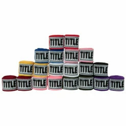 TITLE Boxing Advanced Semi-Elastic 110” Assorted Hand Wraps (10 Pair)
