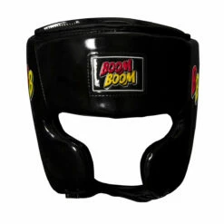 BOOM BOOM Boxing Commander Youth Headgear -Boxing Equipment Sales Store bbhgy bk 2