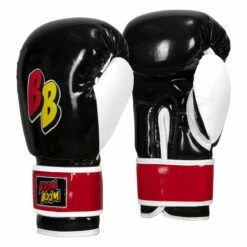BOOM BOOM Boxing Silencer Youth Bag Gloves -Boxing Equipment Sales Store bbybgs bk wh rd 02
