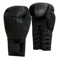 TITLE Black Blast Lace Training Gloves -Boxing Equipment Sales Store bkbstgl 02