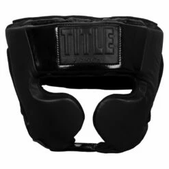 TITLE Black Training Headgear -Boxing Equipment Sales Store bkthg bk 2