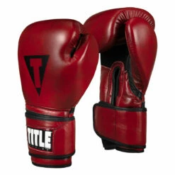 TITLE Boxing Blood Red Leather Training Gloves 11 TITLE Boxing Blood Red Leather Training Gloves -Boxing Equipment Sales Store brtg rd 002