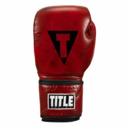 TITLE Boxing Blood Red Leather Training Gloves 12 TITLE Boxing Blood Red Leather Training Gloves -Boxing Equipment Sales Store brtg rd 003