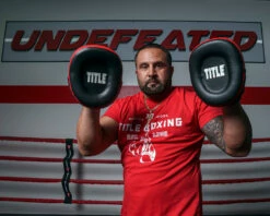 TITLE Boxing Leather Combination Focus Mitts 2.0 -Boxing Equipment Sales Store cbfpm2 rd bk 1