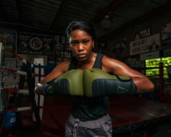 TITLE Boxing Combat Bag Gloves -Boxing Equipment Sales Store combg gn bk 1 2