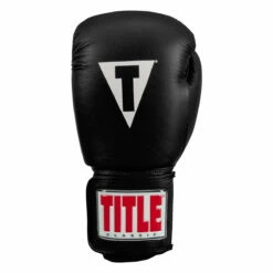 TITLE Classic Leather Elastic Training Gloves 2.0 -Boxing Equipment Sales Store ctsgv2 bk 03