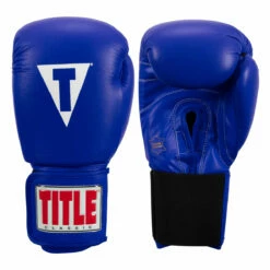 TITLE Classic Leather Elastic Training Gloves 2.0 -Boxing Equipment Sales Store ctsgv2 bl 01