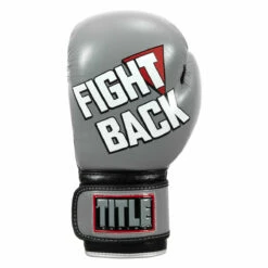 TITLE Boxing Fight Back Leather Boxing Gloves -Boxing Equipment Sales Store fbbgl gr 03