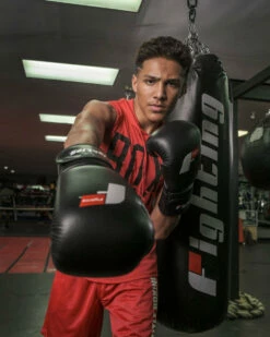 Fighting Leather Heavy Bag Gloves -Boxing Equipment Sales Store flhbg2 bk