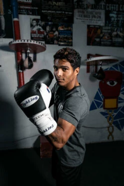 Fighting Tri-Tech Tenacious Lace Training Gloves 28 Fighting Tri-Tech Tenacious Lace Training Gloves -Boxing Equipment Sales Store fs3ttgl bk wh