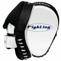 Fighting Tri-Tech Curved Mitts -Boxing Equipment Sales Store fsppm wh bk 3 2