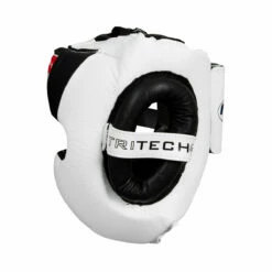 Fighting Tri-Tech Training Headgear -Boxing Equipment Sales Store fspthg wh bk 3