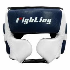 Fighting Force Leather Training Headgear 9 Fighting Force Leather Training Headgear -Boxing Equipment Sales Store ftghgt wh bl bk 2 1
