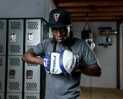 Fighting Force Micro Leather Punch Mitts -Boxing Equipment Sales Store ftgmpm wh bl 2