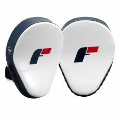 Fighting Force Leather Punch Mitts -Boxing Equipment Sales Store ftgpm wh bl bk 2