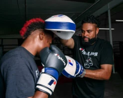 Fighting Force Leather Punch Mitts -Boxing Equipment Sales Store ftgpm wh bl bk 2