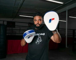 Fighting Force Leather Punch Mitts -Boxing Equipment Sales Store ftgpm wh bl bk 3