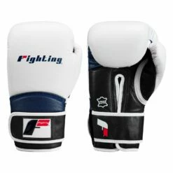 Fighting Ferocity Leather Training Gloves 23 Fighting Ferocity Leather Training Gloves -Boxing Equipment Sales Store ftgtg wh bk bl 1 1