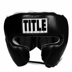 TITLE Boxing Leather Sparring Headgear -Boxing Equipment Sales Store fthg bk 2