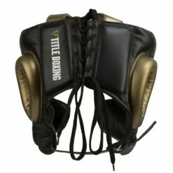Golden Boy Training Headgear 7 Golden Boy Training Headgear -Boxing Equipment Sales Store gbthg1 bk gd 03
