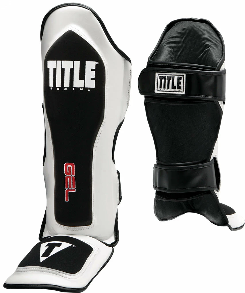 TITLE Boxing Gel Elite Pro Shin & Instep Guards 1 TITLE Boxing Gel Elite Pro Shin & Instep Guards