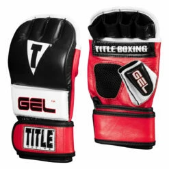 TITLE Boxing Gel Incensed Wristband Heavy Bag Gloves -Boxing Equipment Sales Store giwhbg2 bk wh rd 02