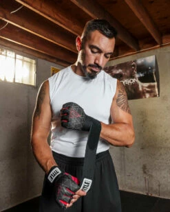 TITLE Boxing Defender Sublimated Glove Wraps -Boxing Equipment Sales Store ksgw bk rd 2 1