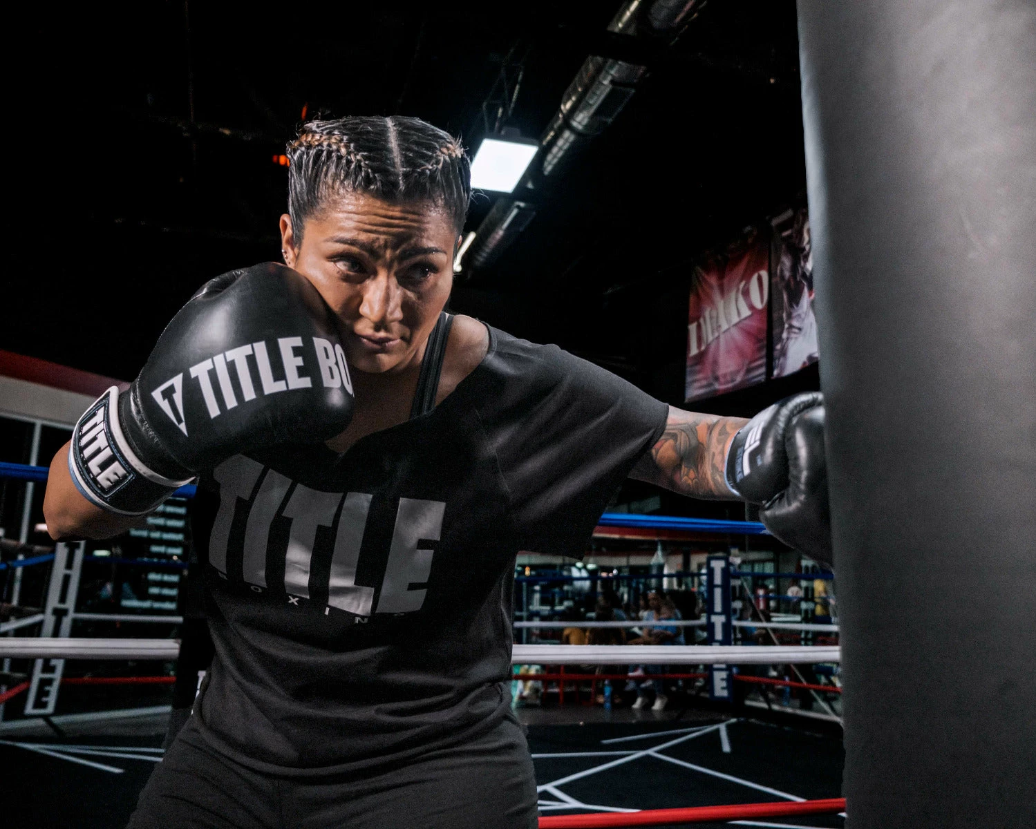 TITLE Boxing Raglan Crop Top 2 TITLE Boxing Raglan Crop Top - Image 2