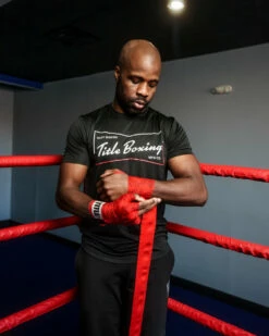 TITLE Boxing Qlty Goods Wicking Tee -Boxing Equipment Sales Store kta33 bk 1