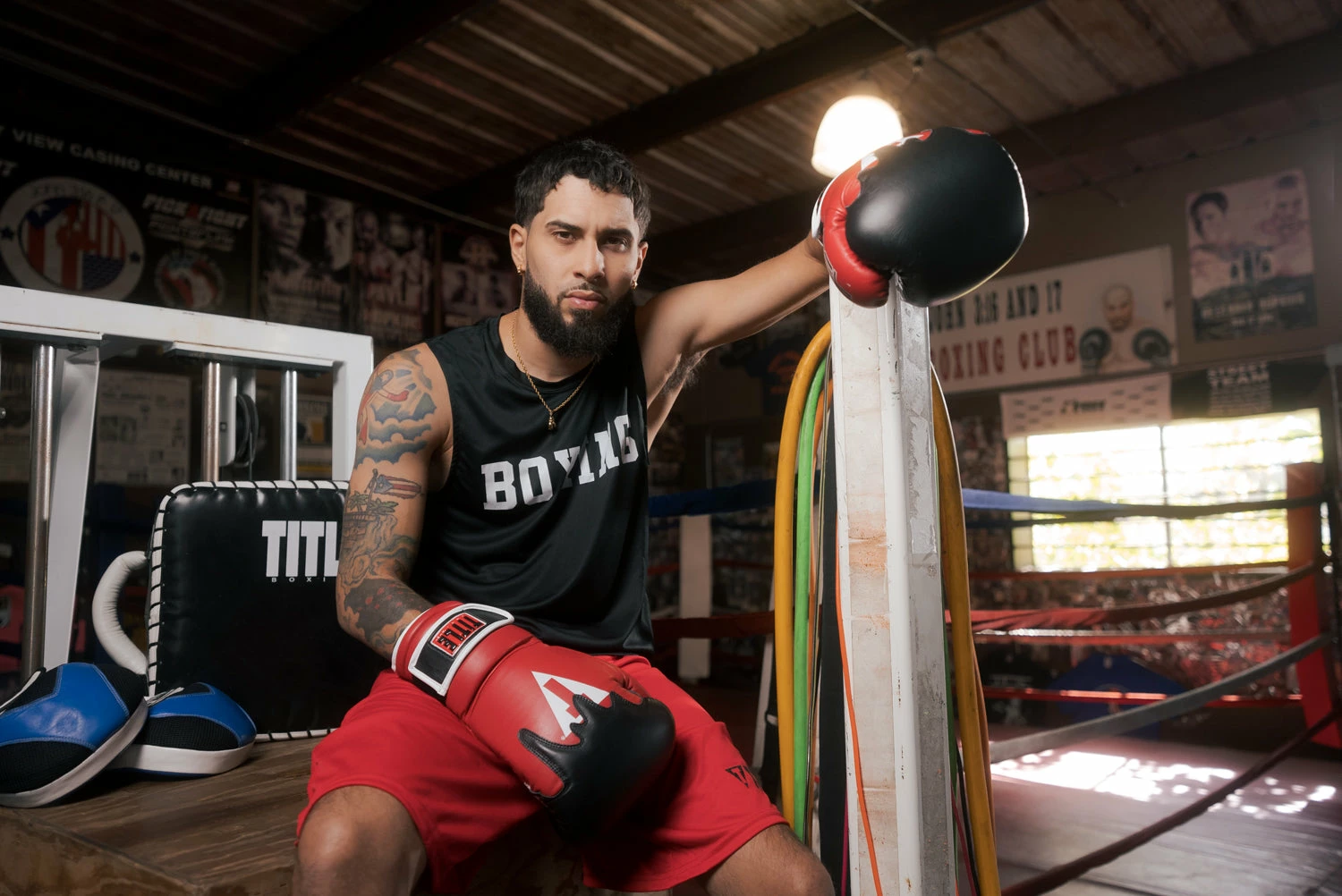 TITLE Boxing Gel Lava Leather Series Training Gloves 2 TITLE Boxing Gel Lava Leather Series Training Gloves - Image 2