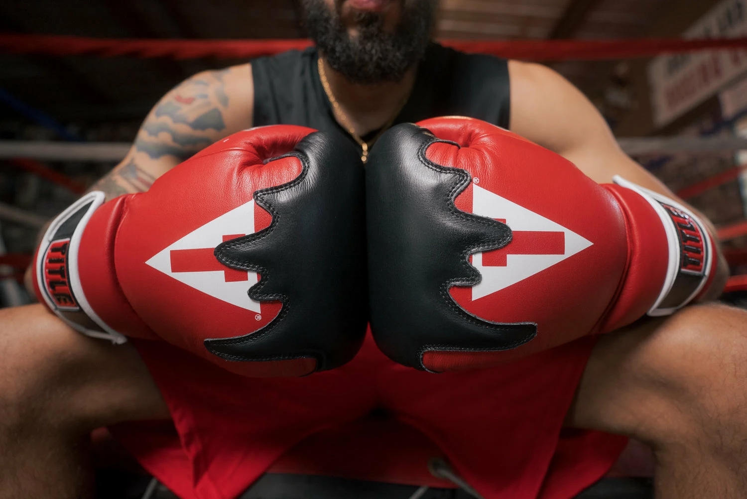 TITLE Boxing Gel Lava Leather Series Training Gloves 9 TITLE Boxing Gel Lava Leather Series Training Gloves - Image 9